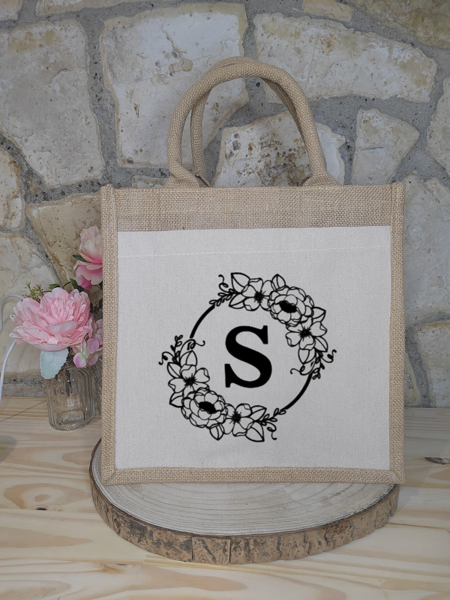Sac en toile de jute et coton