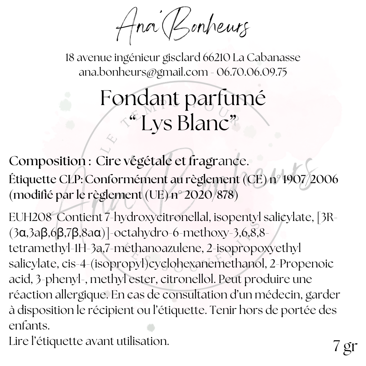 Lys blanc
