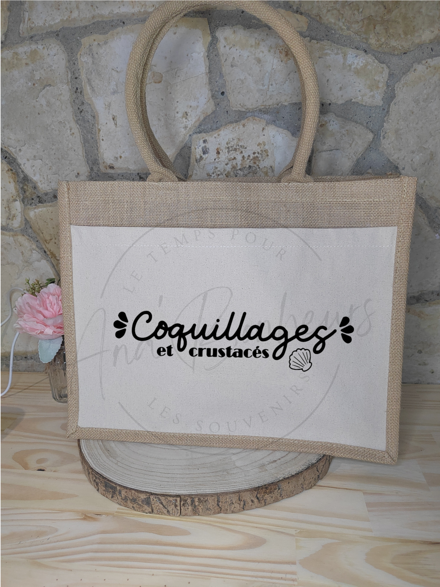 Sac en toile de jute et coton