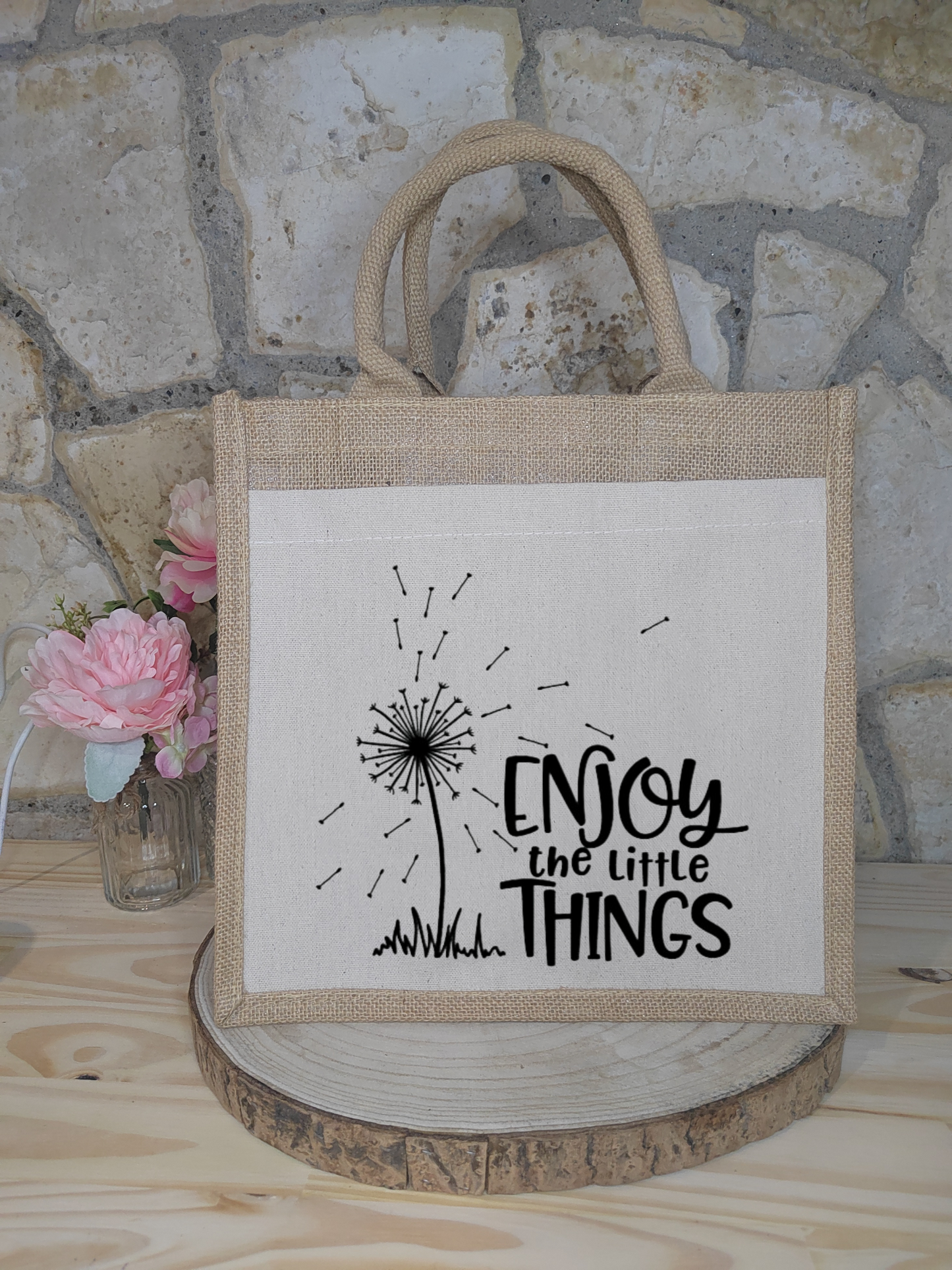 Sac en toile de jute et coton
