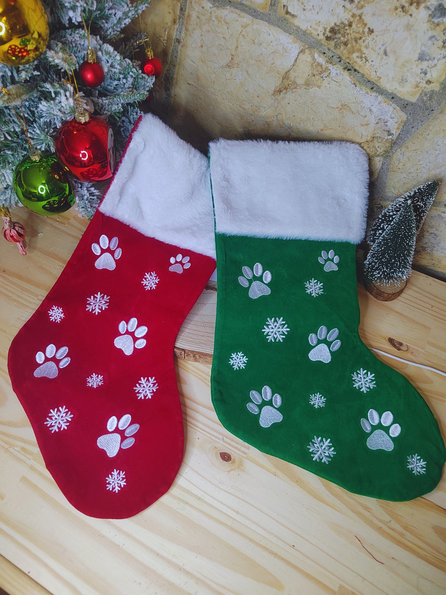 Chaussettes de Noël personnalisées - Animaux