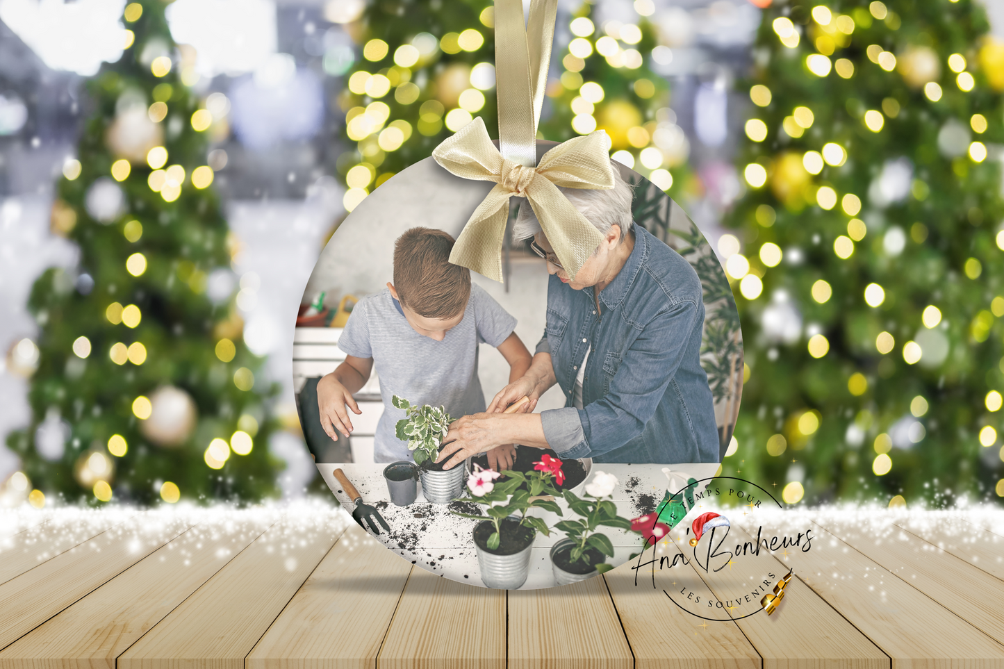 Suspension de Noël ronde