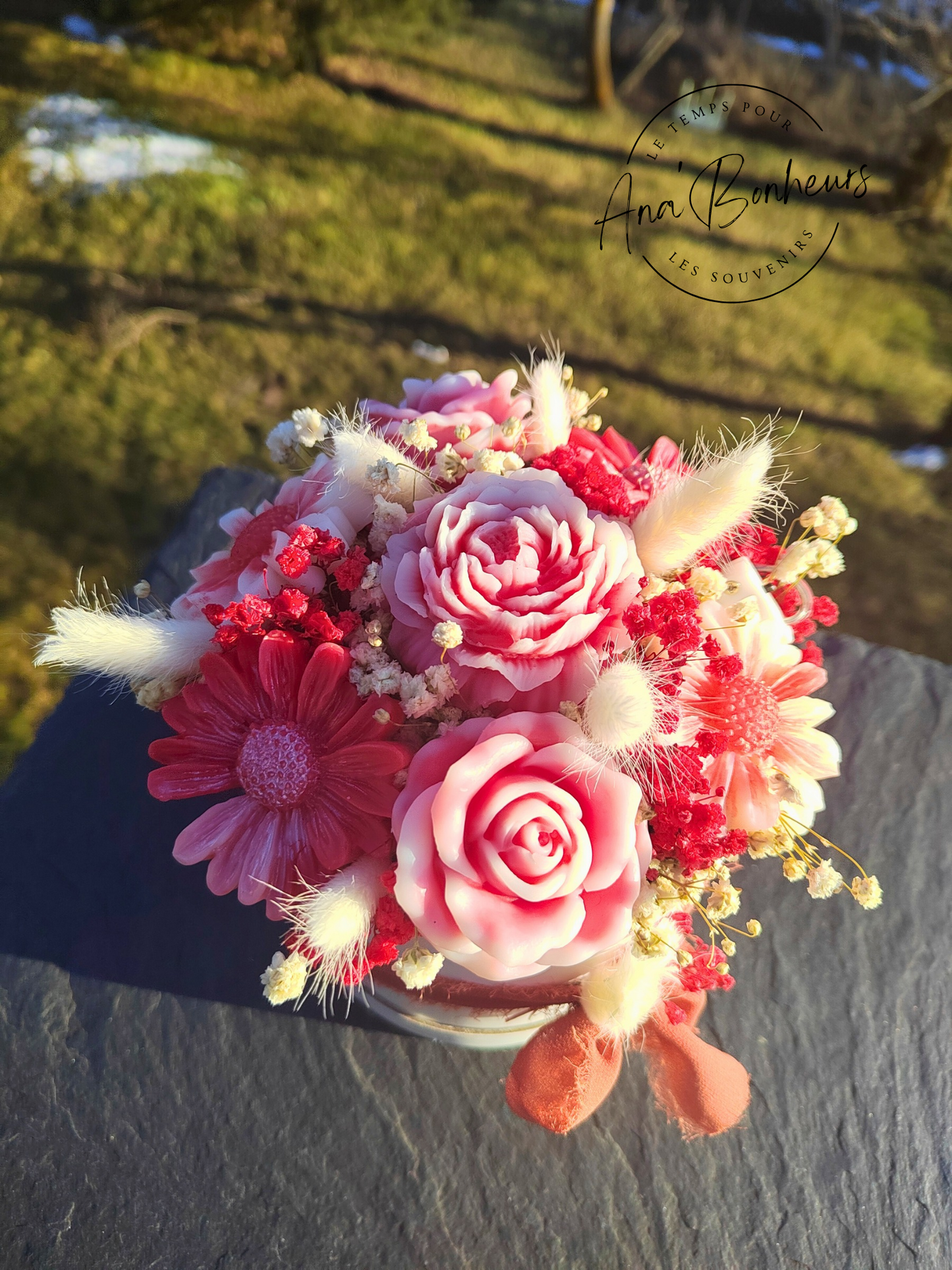 Bouquet de fleurs St-Valentin Pomme d'amour