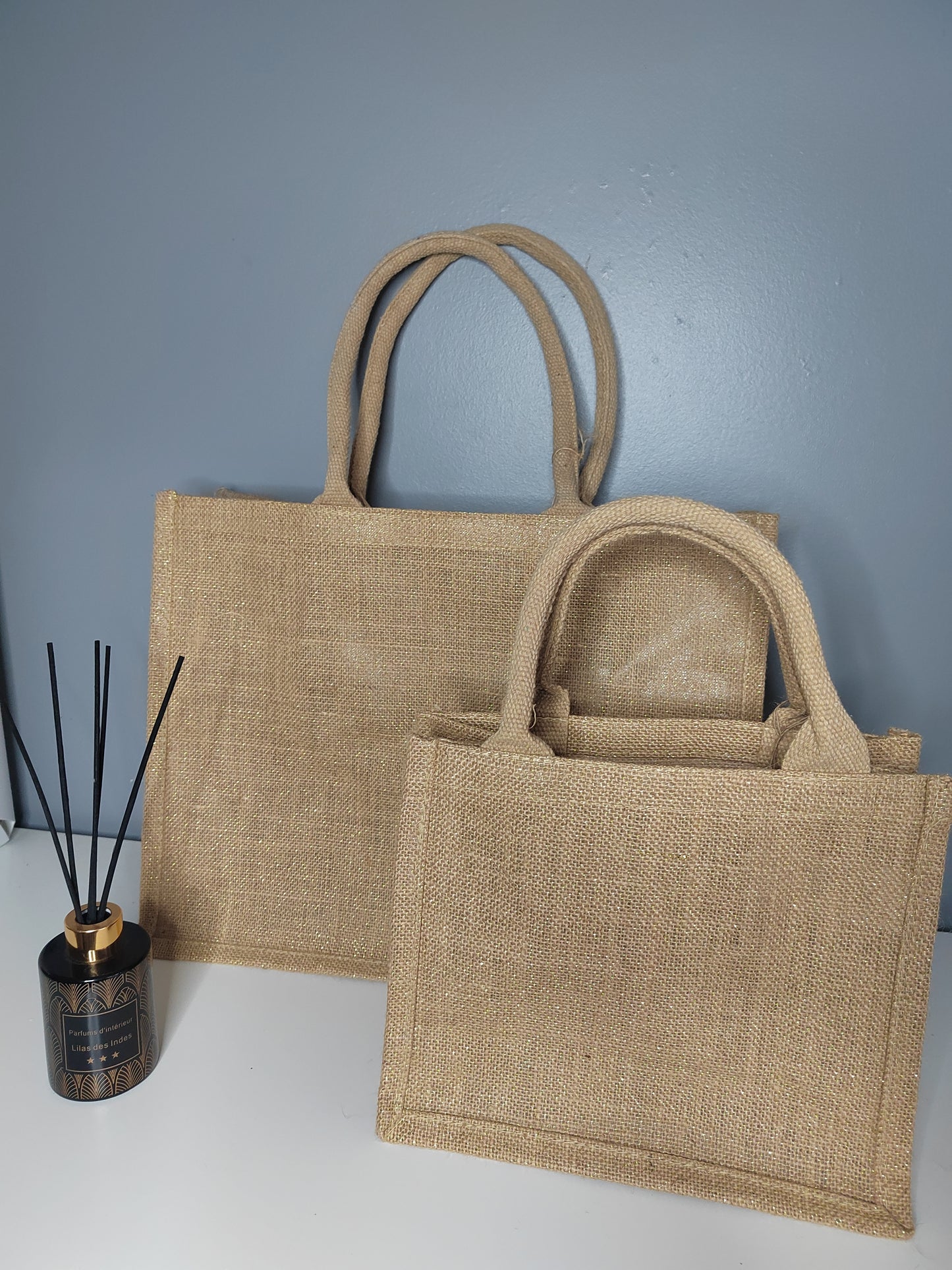 Sacs en toile de jute - Paillettes