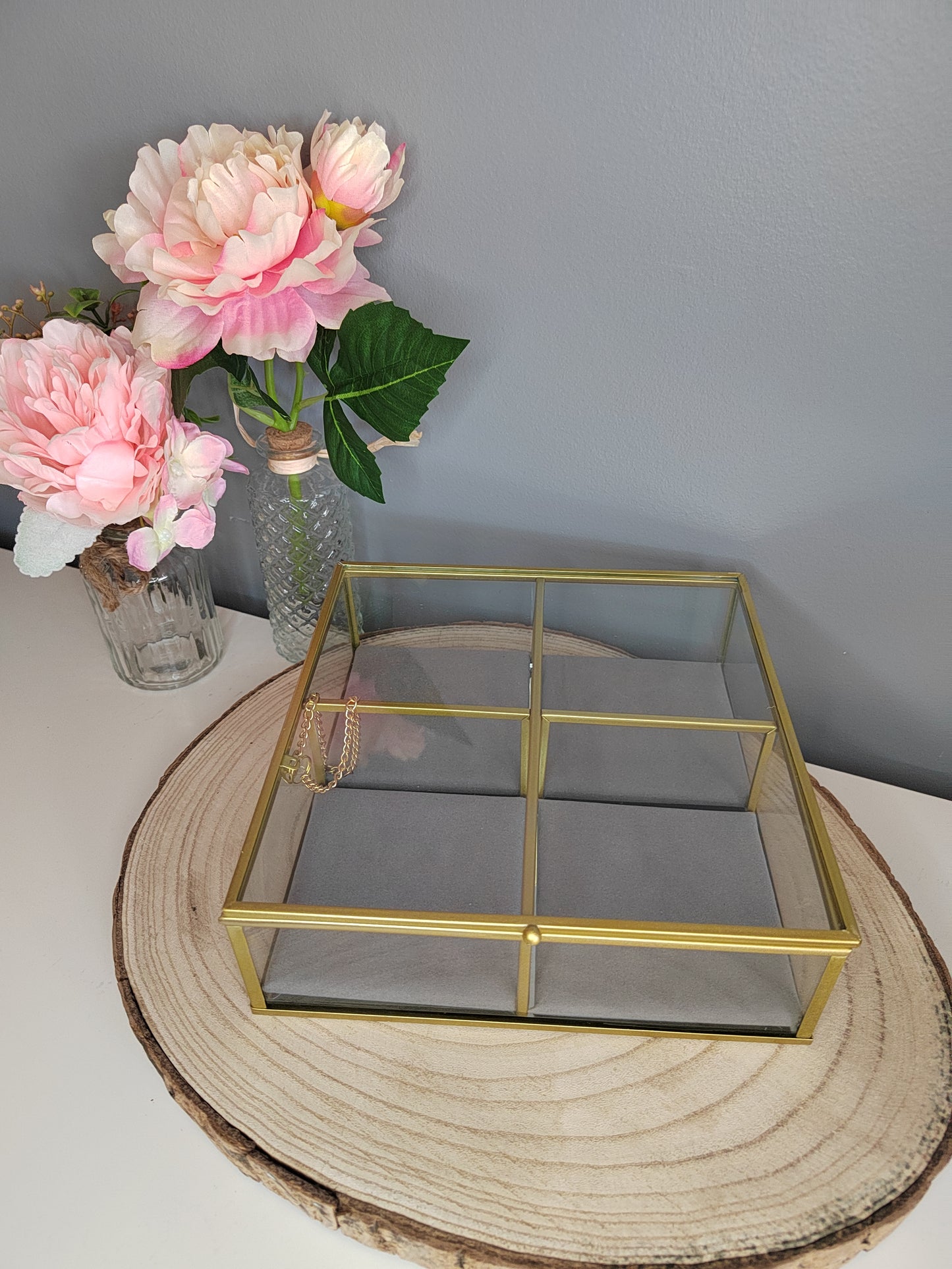 Petite boîte à bijoux en verre