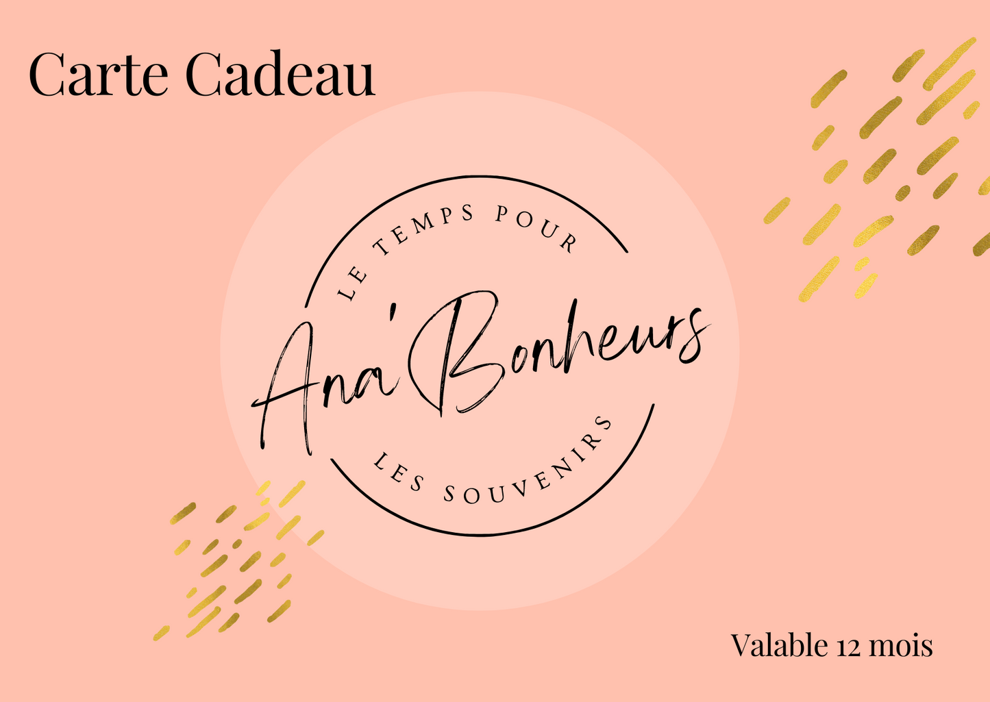 Carte cadeau Ana'Bonheurs