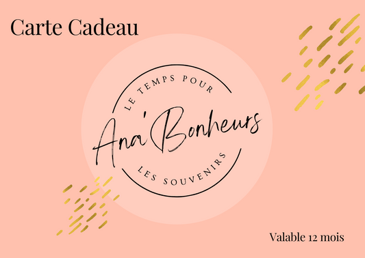 Carte cadeau Ana'Bonheurs
