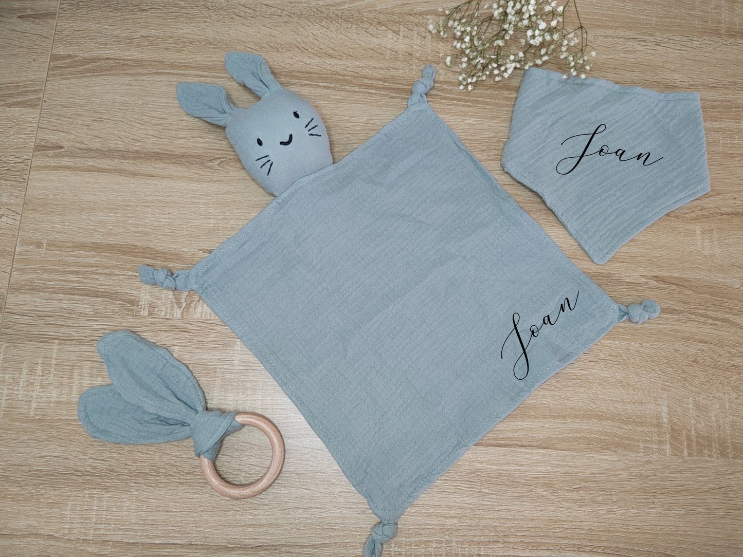 Set de naissance en mousseline