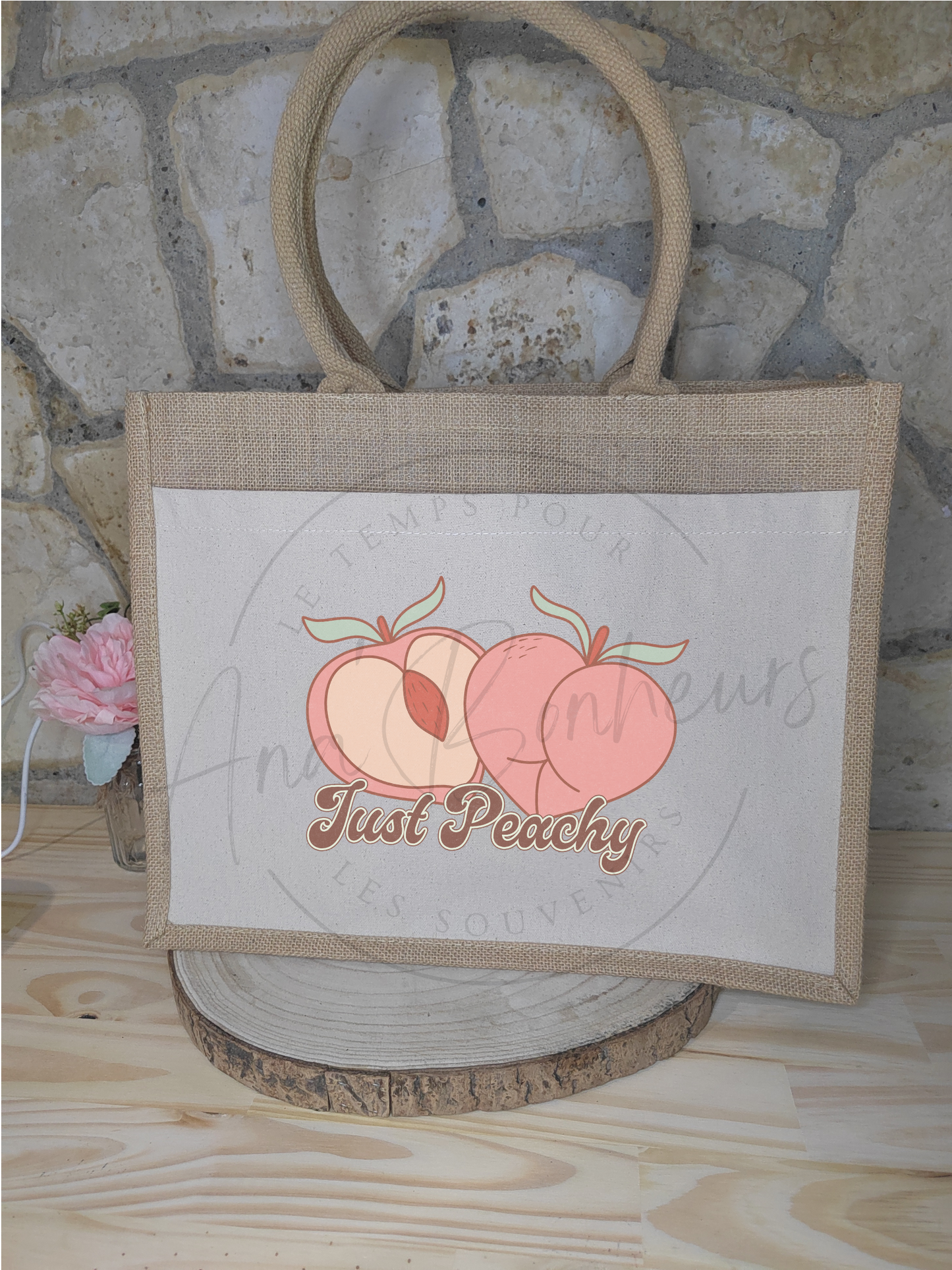 Sac en toile de jute et coton