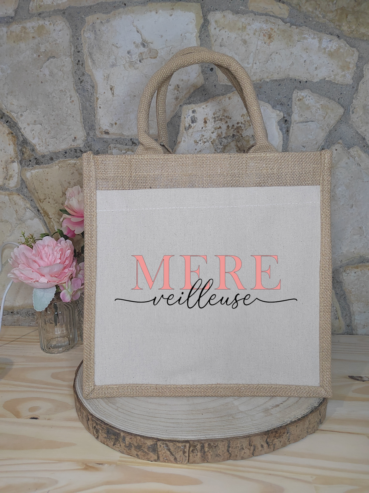 Sac en toile de jute et coton