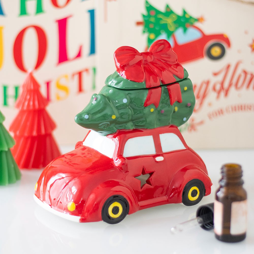 Brûle parfum voiture de noël
