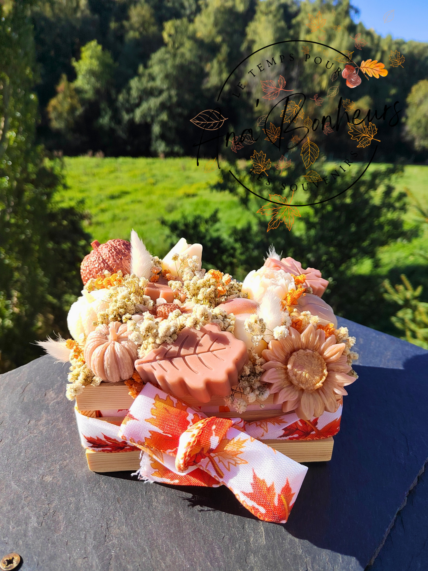 Bouquet automnal en cagette