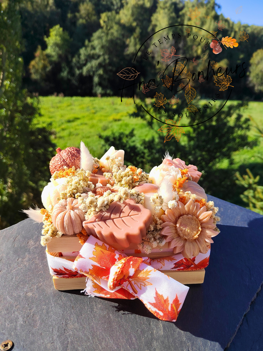 Bouquet automnal en cagette
