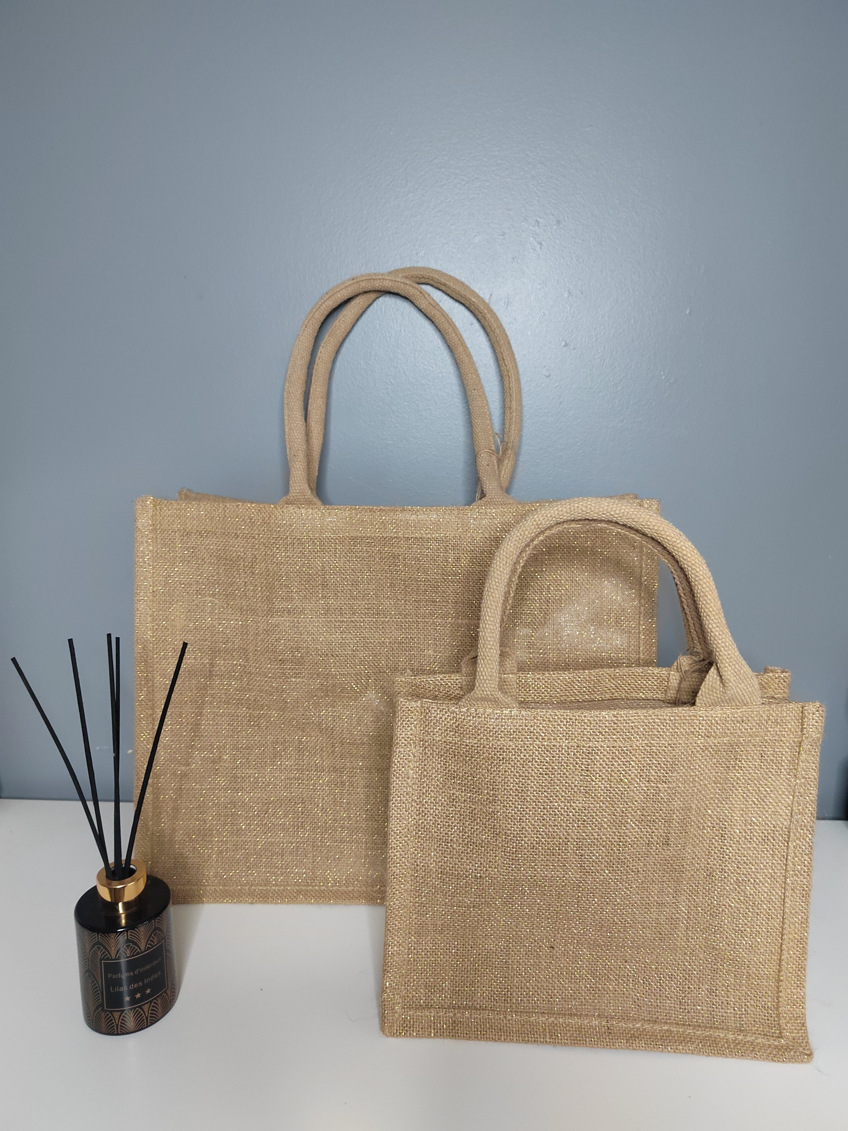 Sac en toile outlet de jute grand format