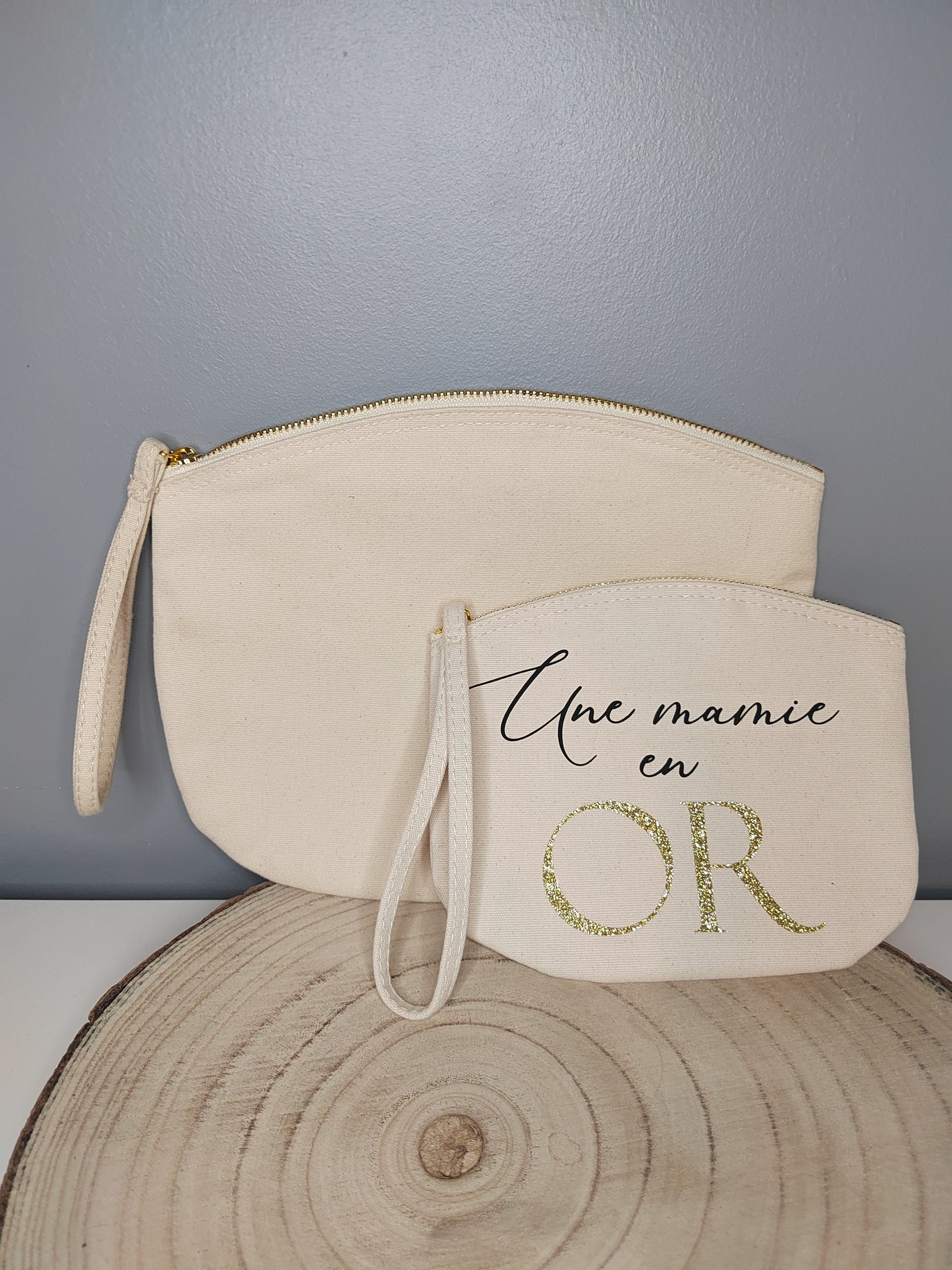 pochette 100% coton une mamie en or