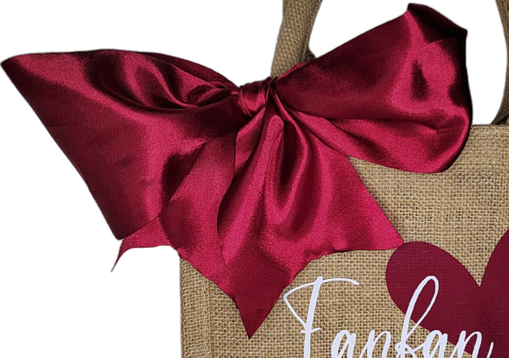 Petit sac en toile de jute – Ana'Bonheurs